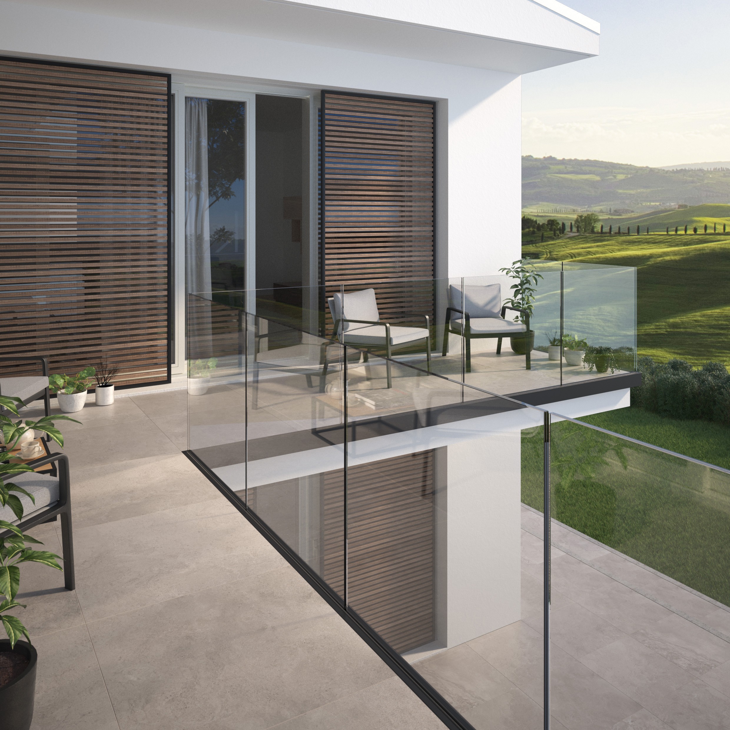 Garde corps Defender sur balcon